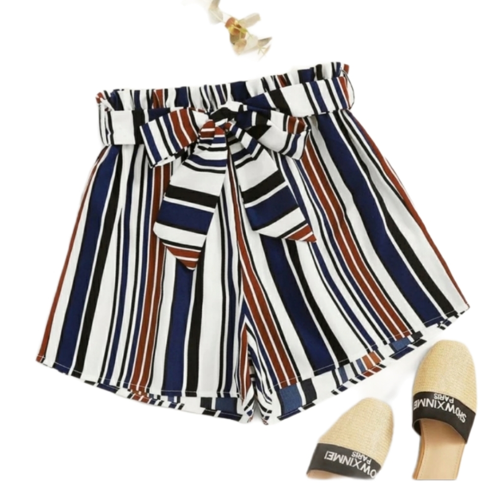 Orange & blue short